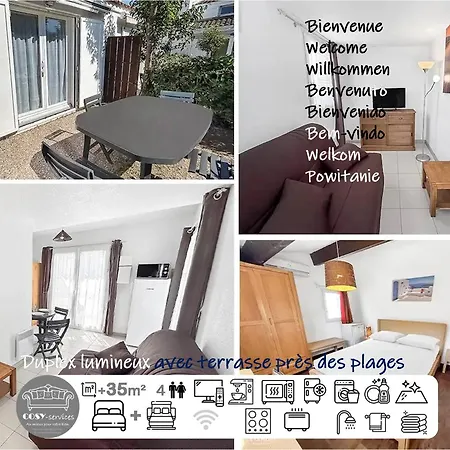 Duplex Lumineux Avec Terrasse Pres Des Plages מאנדליה-לה-נאפול